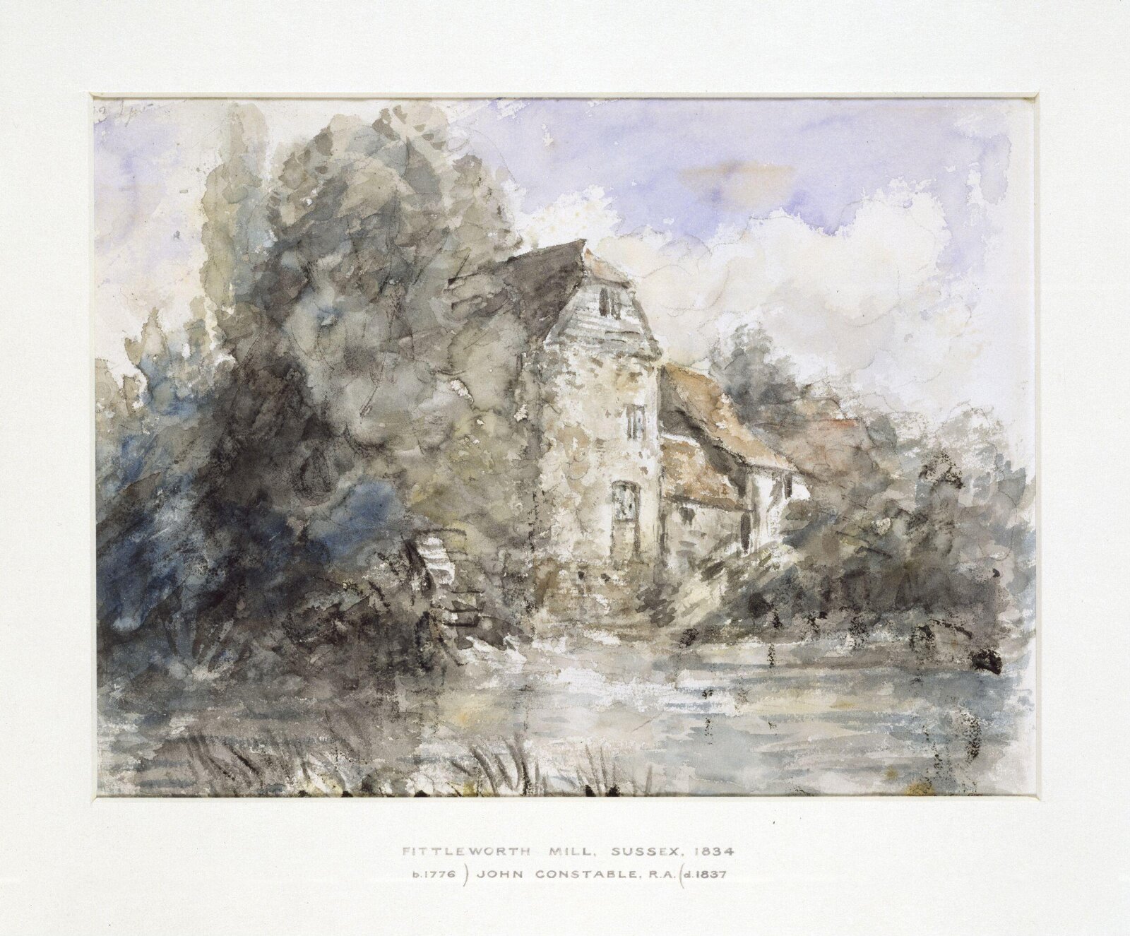 Fittleworth Mill, Sussex, John Constable, 23 September, 1834