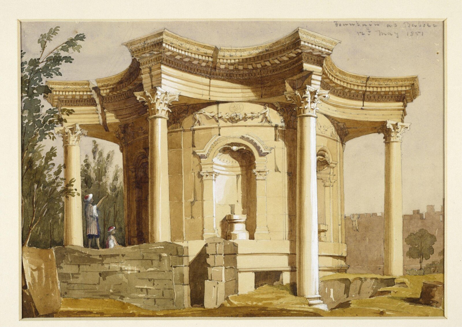Fountain at Balbec, William Clerihew, 1851