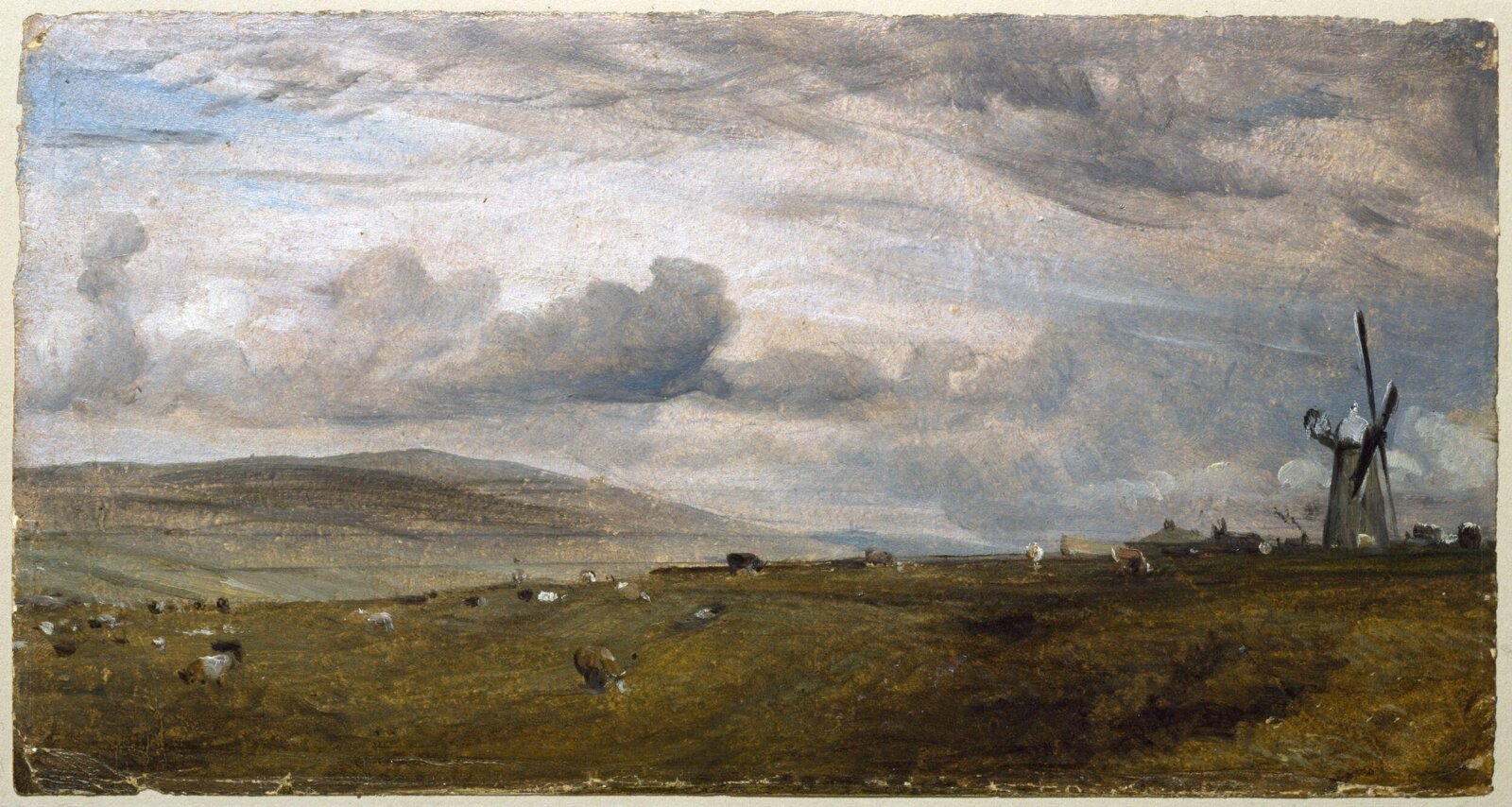 A Windmill near Brighton, John Constable, 3 August 1824