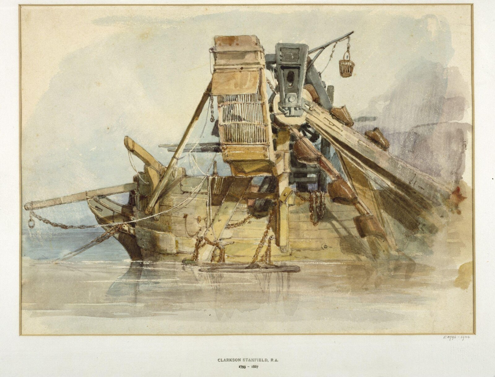 A Dredger., Clarkson Stanfield, 1793-1867