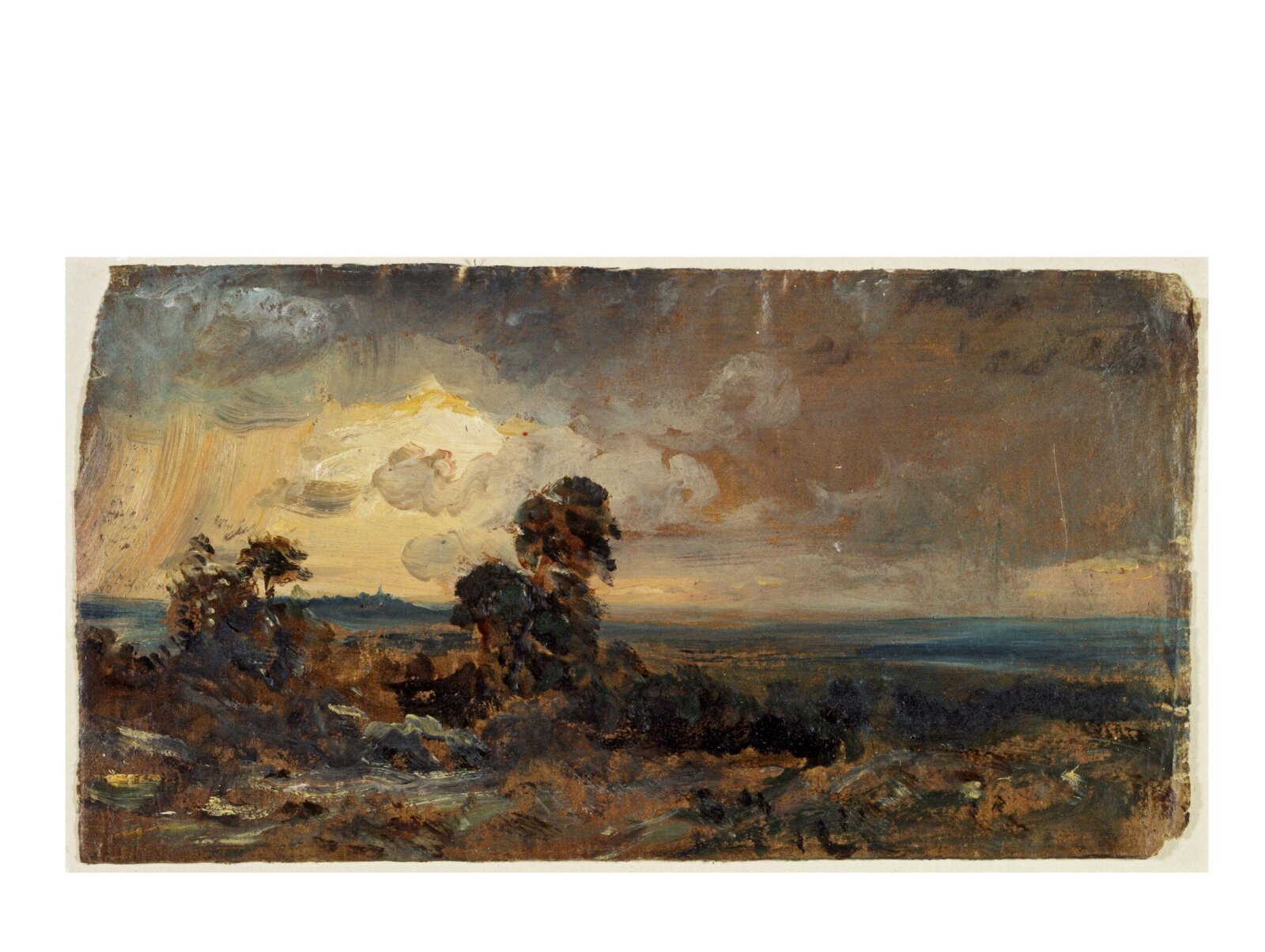 Hampstead: Stormy Sunset, John Constable, 31/07/1822