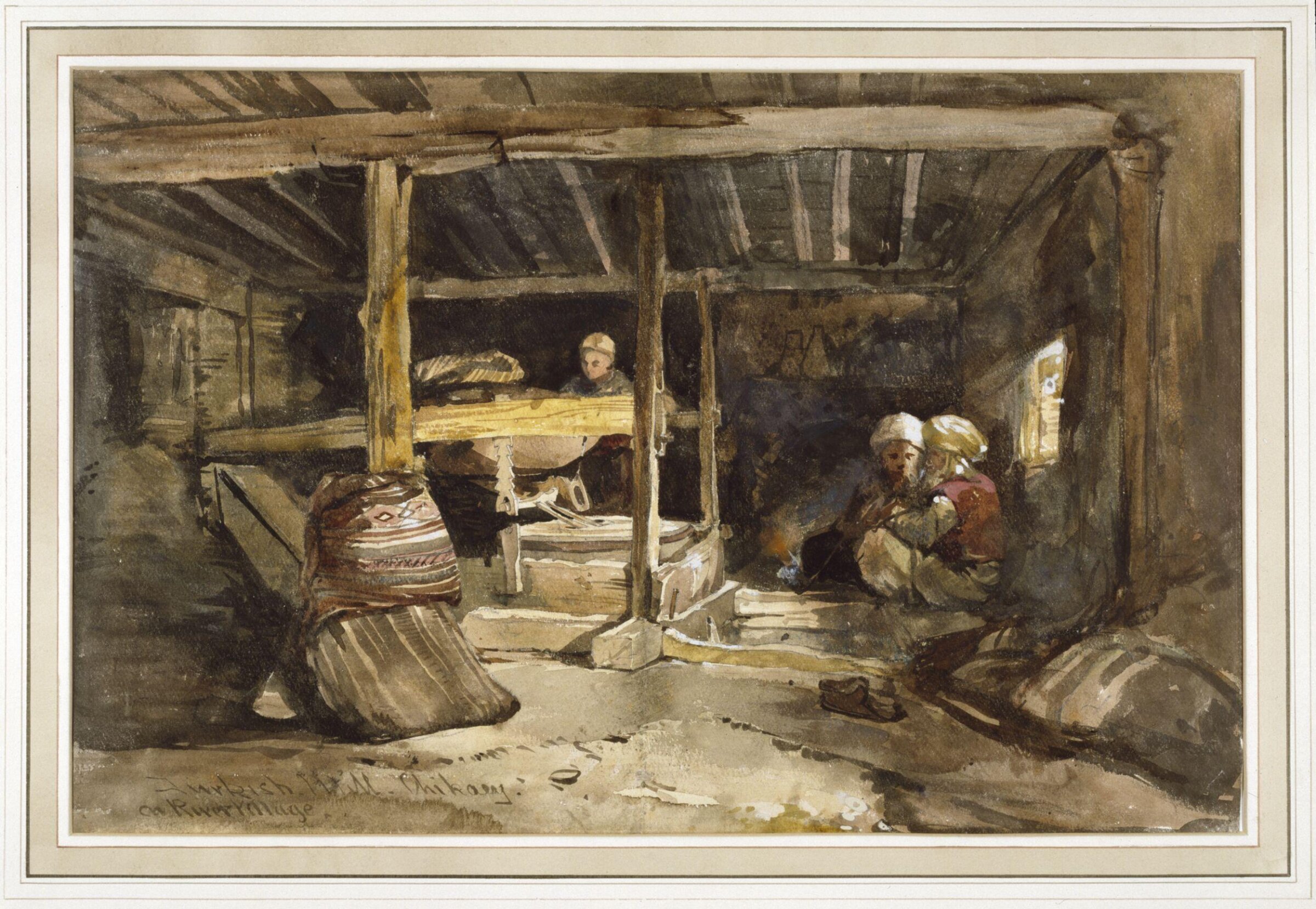 A Turkish Mill, Chikoey, or River Village, William James Müller, ca. 1837-1845