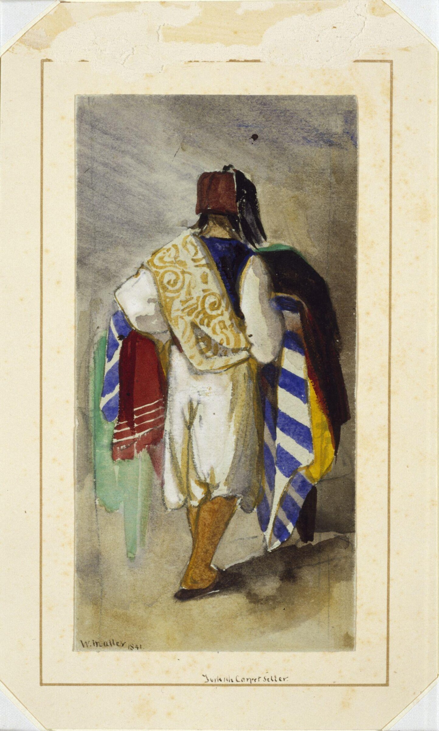 Turkish Carpet Seller, William James Müller, 1830s