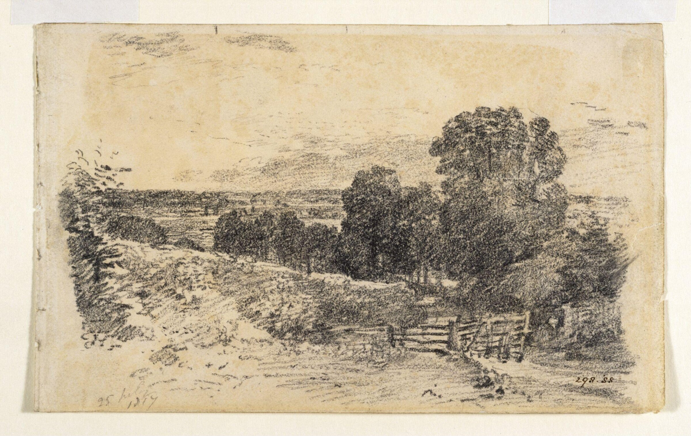Approach to a lane, near East Bergholt, Constable, 1817, July 25