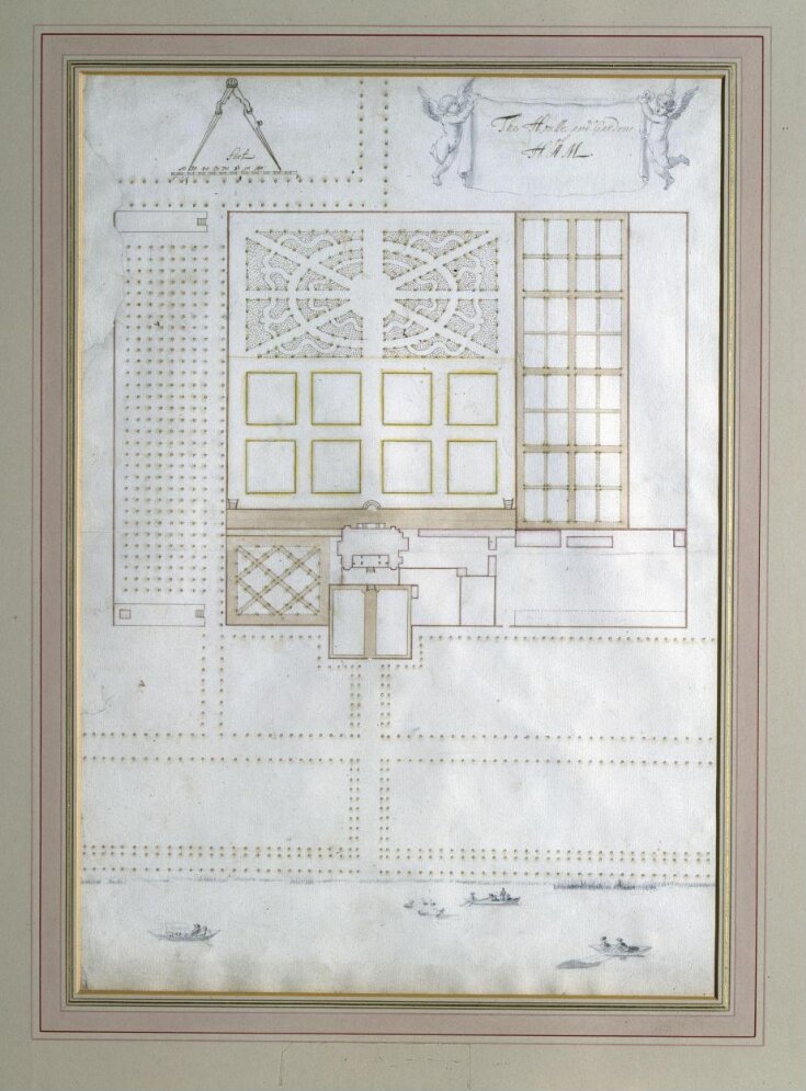 Plan of the gardens at Ham House top image