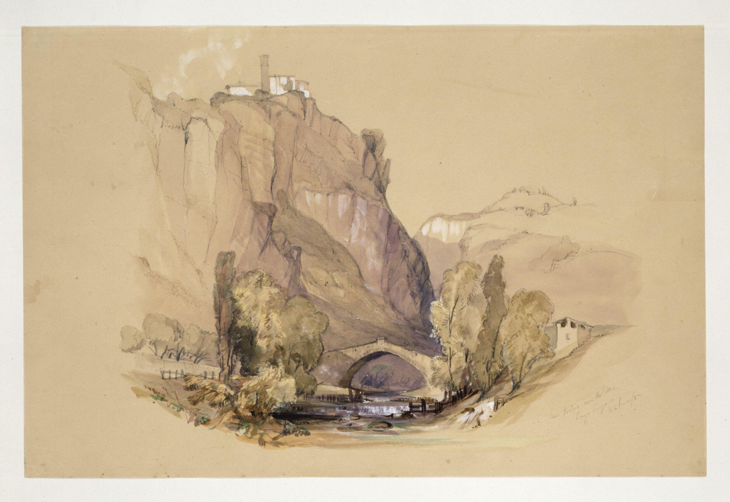 San Pietro, near Porlezza, Lake Lugano, John Harper, 1842