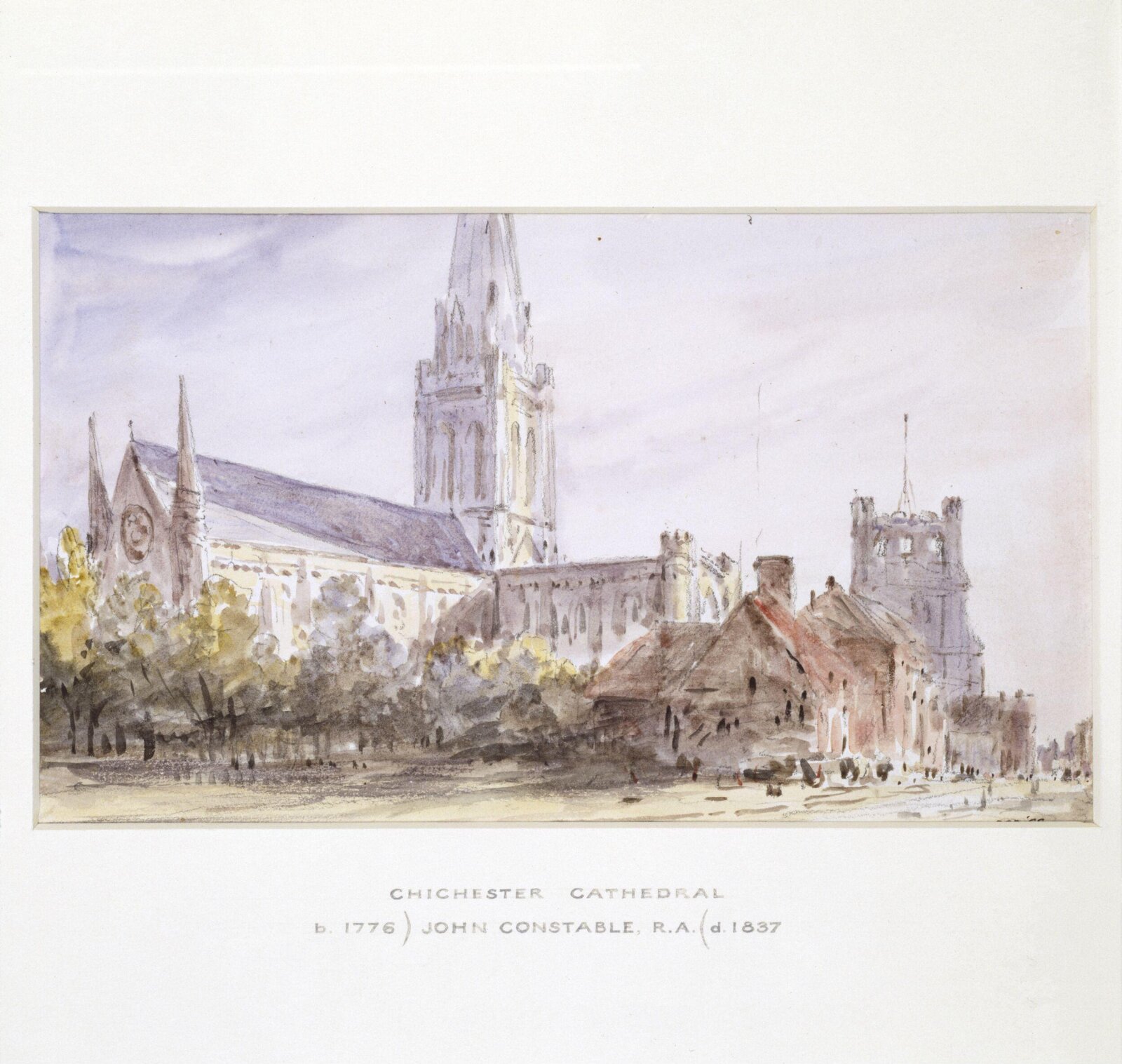 Chichester Cathedral, John Constable, July 1834