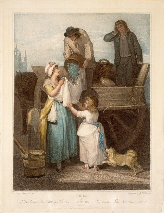 Fresh Gathered Peas Young Hastings (January 1795) by Giovanni Vendramini