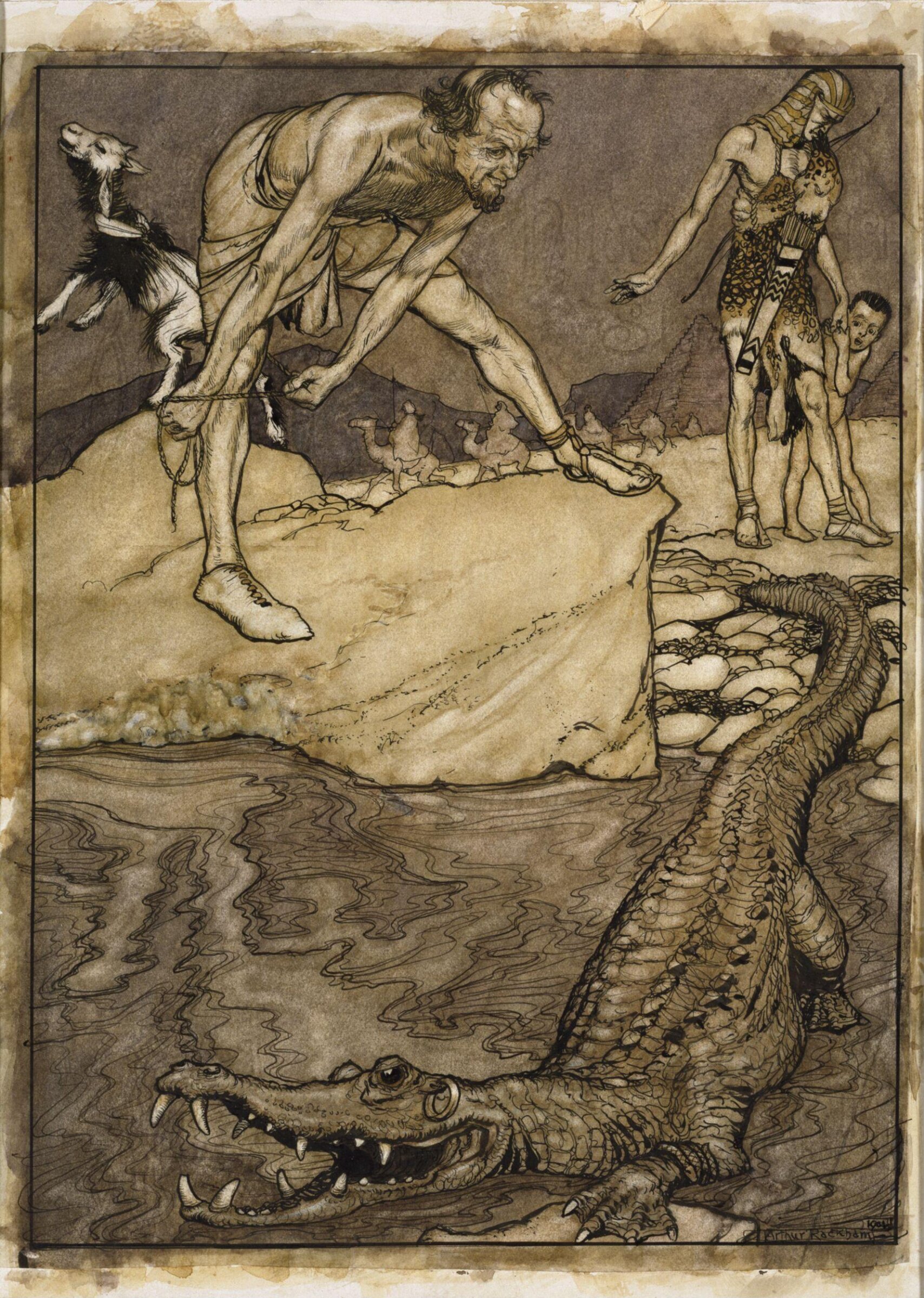Drawing, Arthur Rackham, 1904