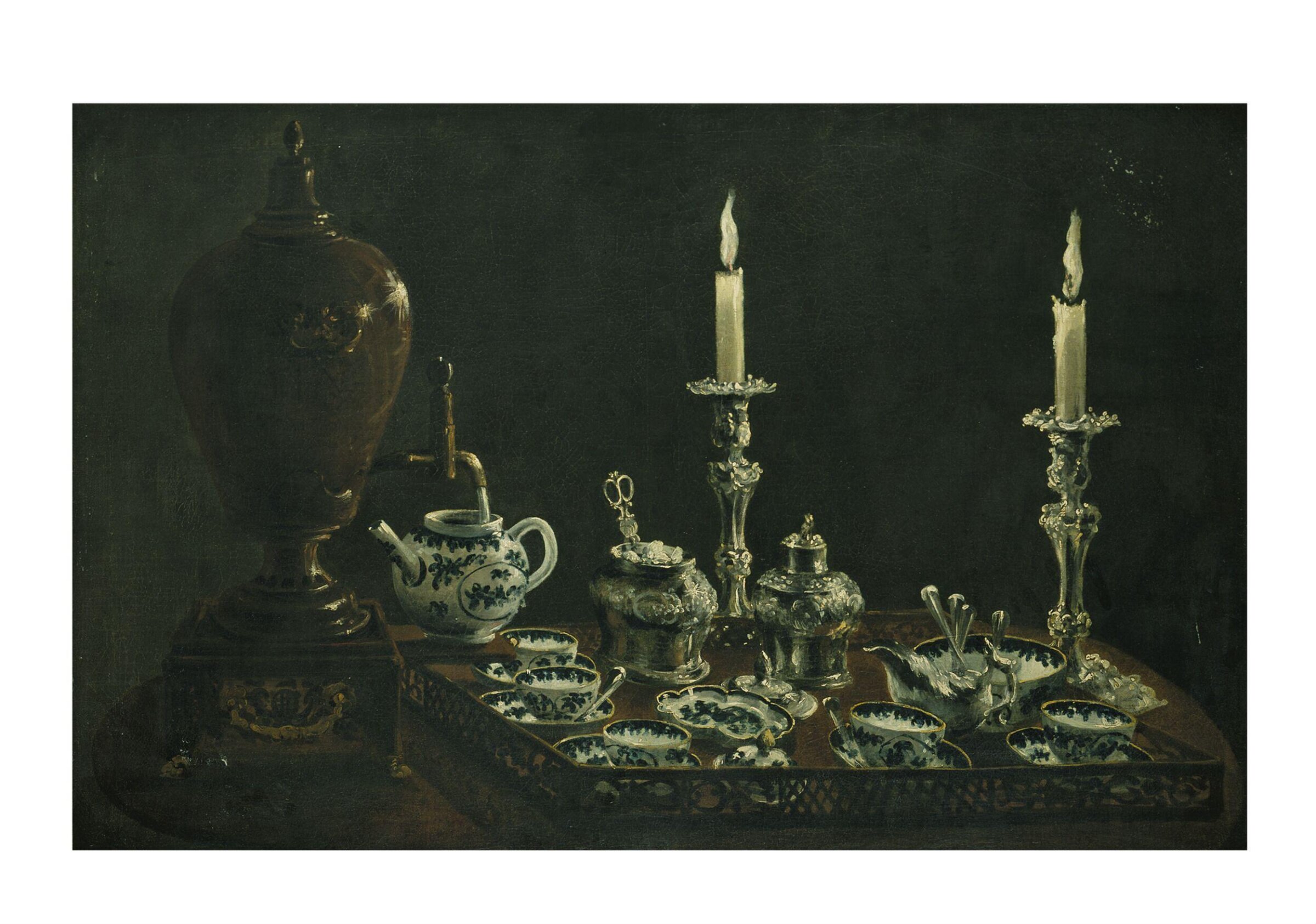 Tea Service on a Tray, ca. 1770