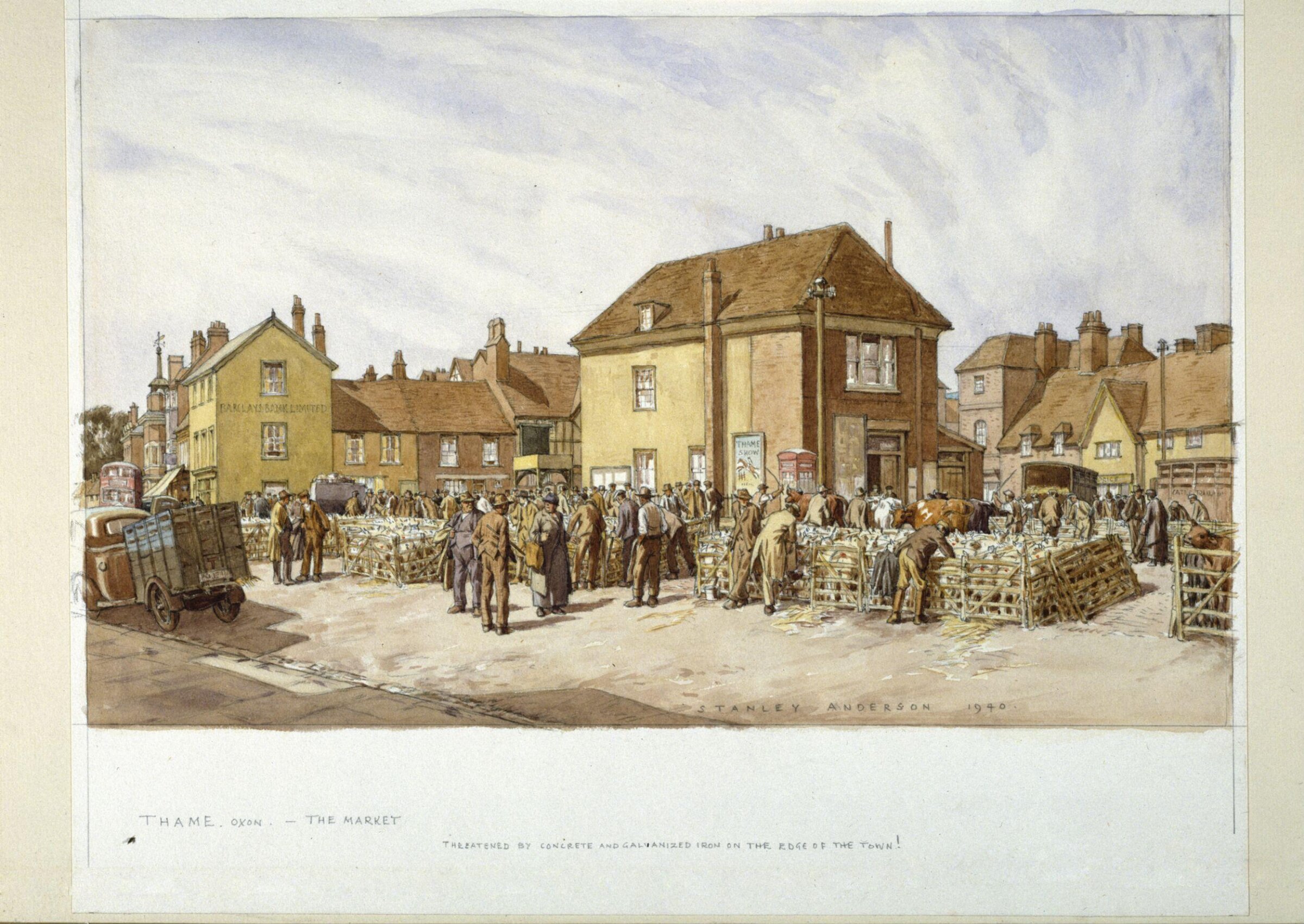 The Market, Thame, Anderson, 1940