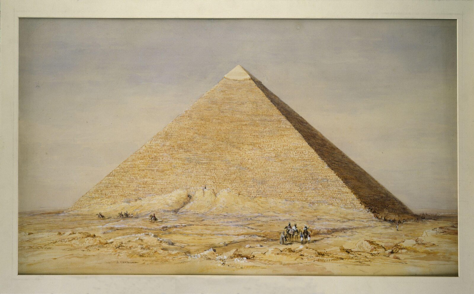 The Second Pyramid, Gizeh, Francis Arundale, 1837-1840