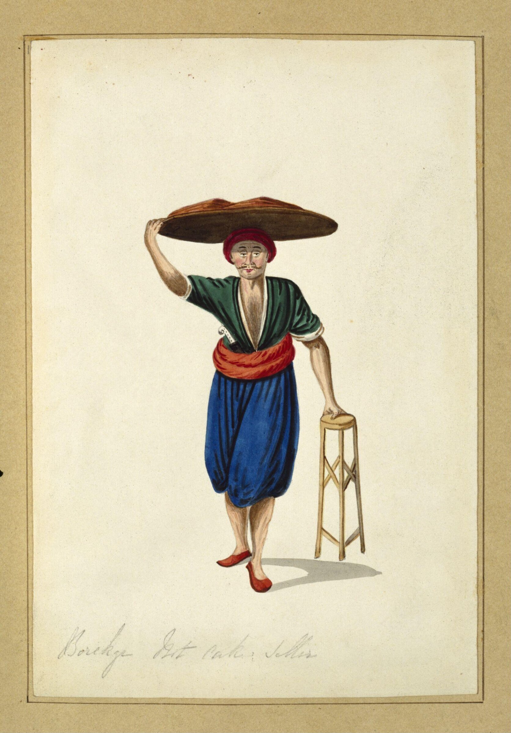 Borekgi Hot Cake Seller, Charles Frederick Brockdorff, ca. 1830 to 1835