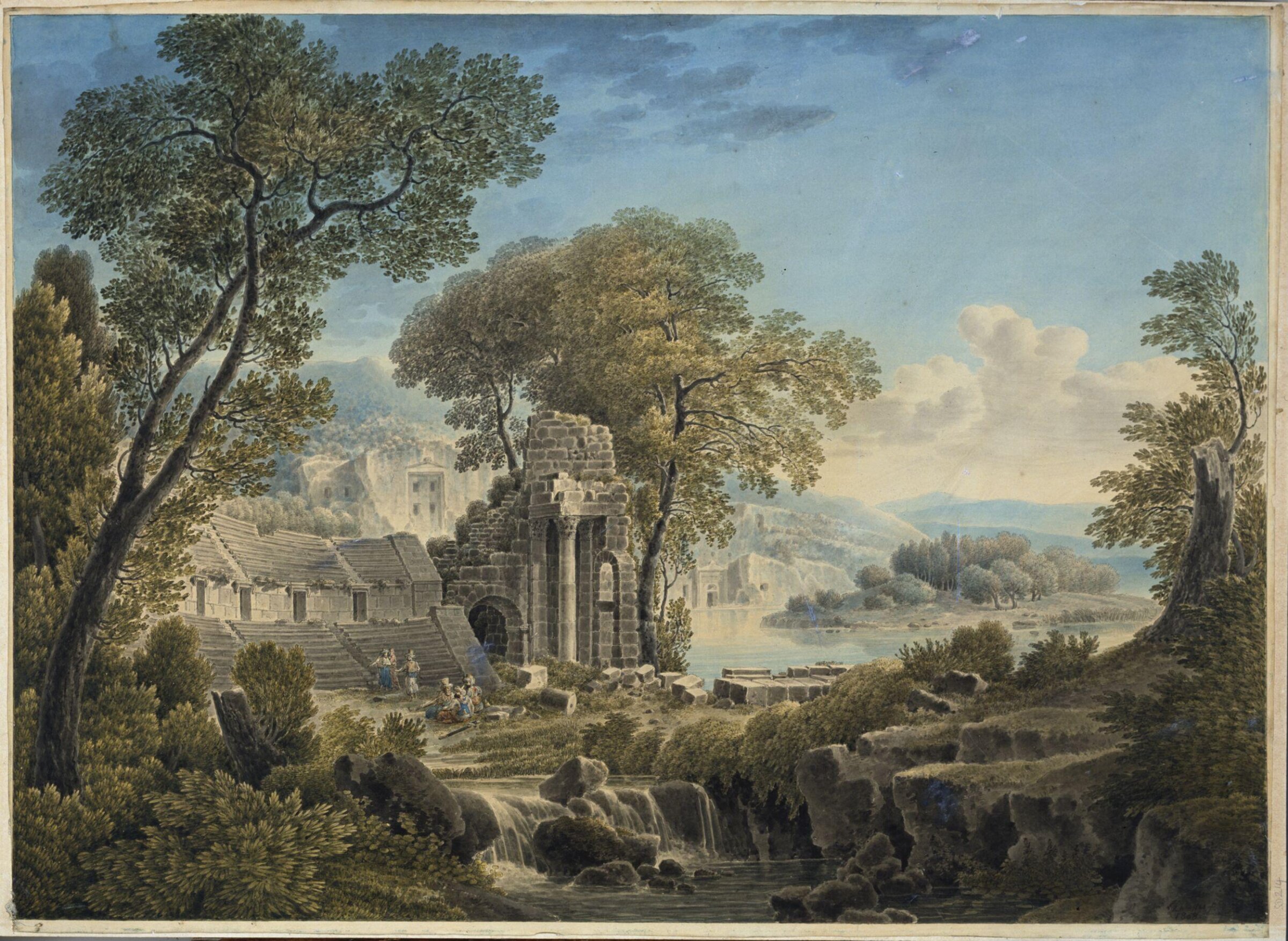 Theatre of Myra, now Demre, in Lycia, Louis-François Cassas, 1808