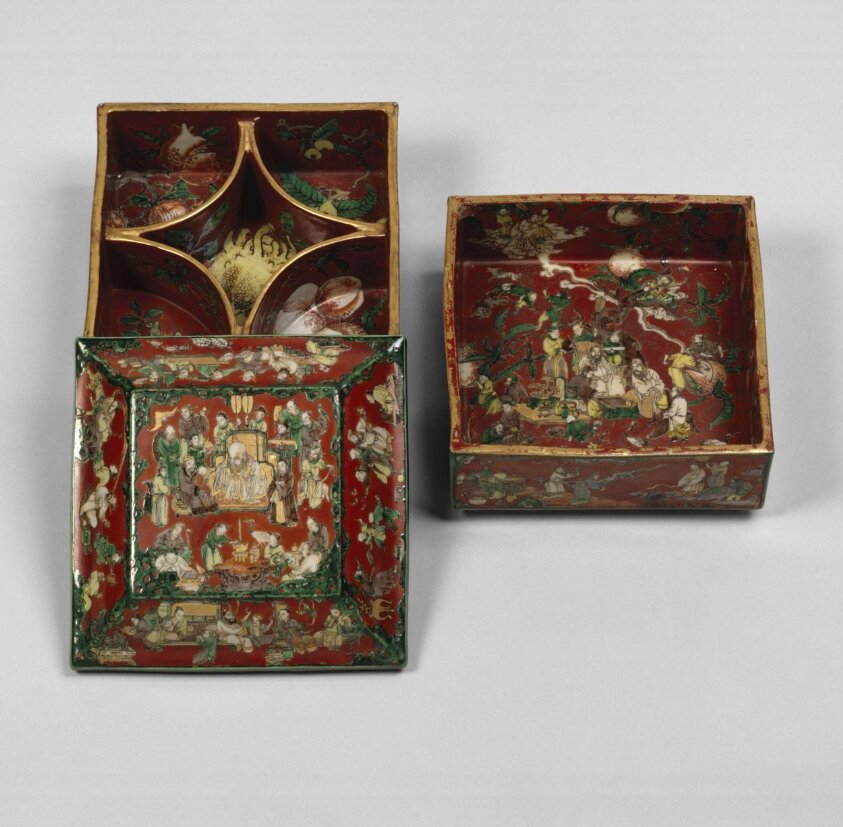 Box and lid — Mokubei, Aoki — early 19th century