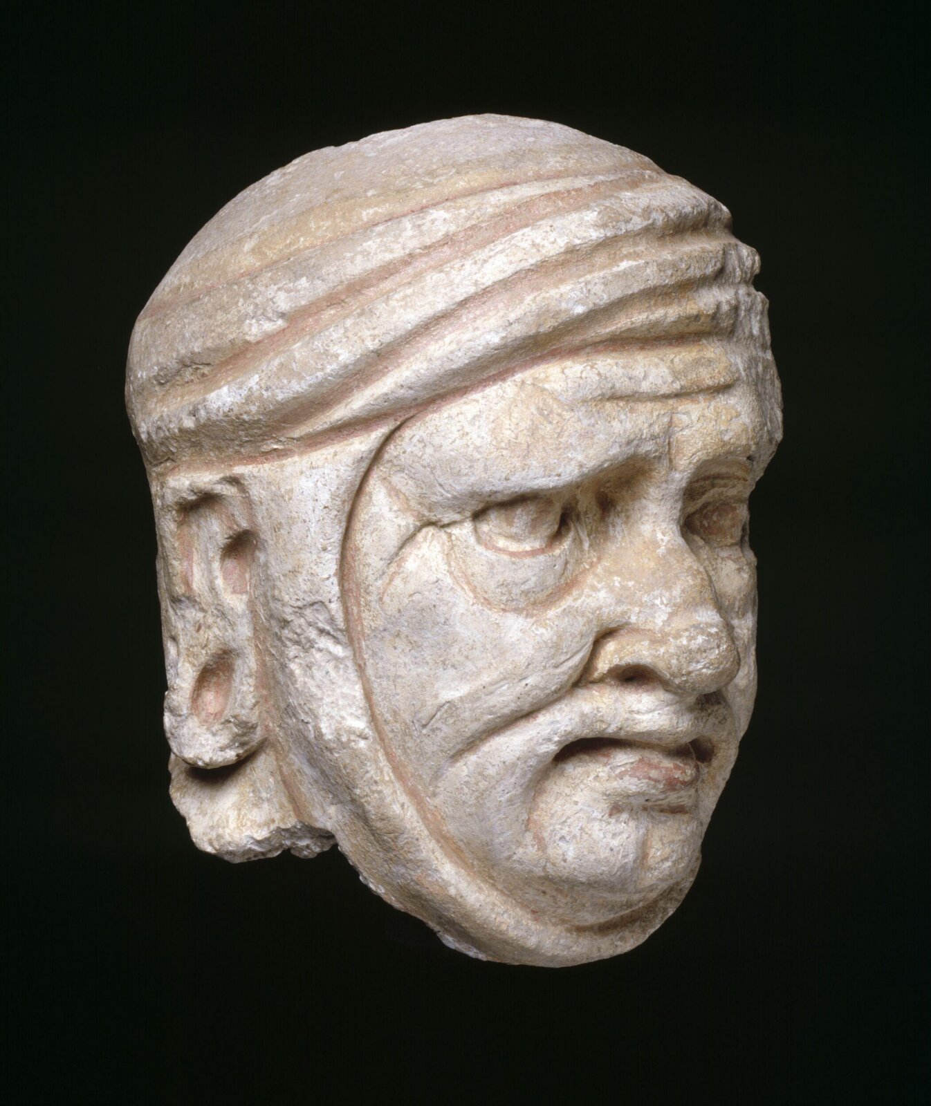 male head, 4th century -5th Century