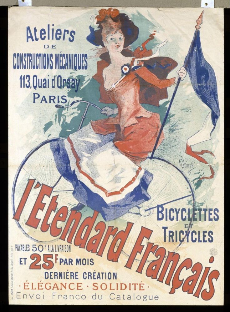 L'Etendard Français : Ateliers de Constructions Mécaniques, 113, Quai d'Orsay, Paris.  Bicyclettes et Tricyles top image