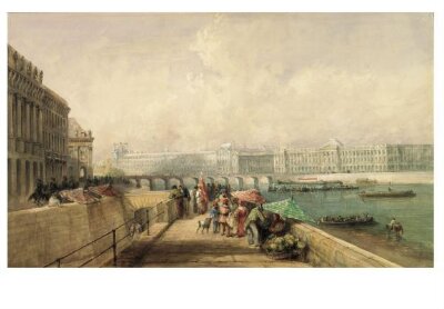The Pont des Arts and the Louvre from the Quai Conti