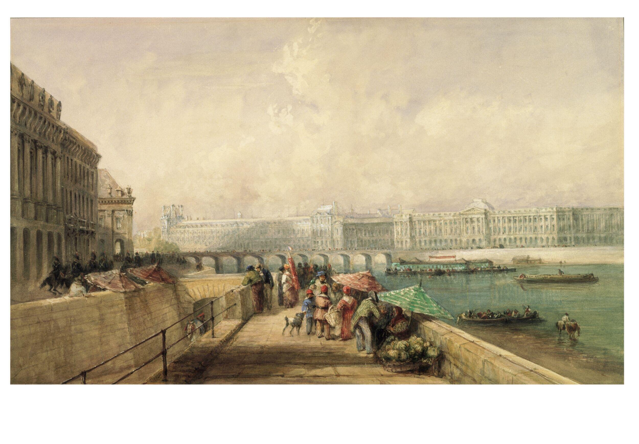 The Pont des Arts and the Louvre from the Quai Conti