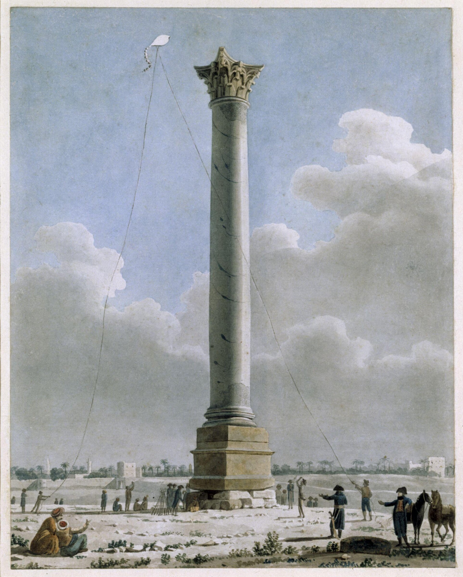 Vue de la colonne de Pompée à Alexandrie, Dominique Vivant Denon, 1798