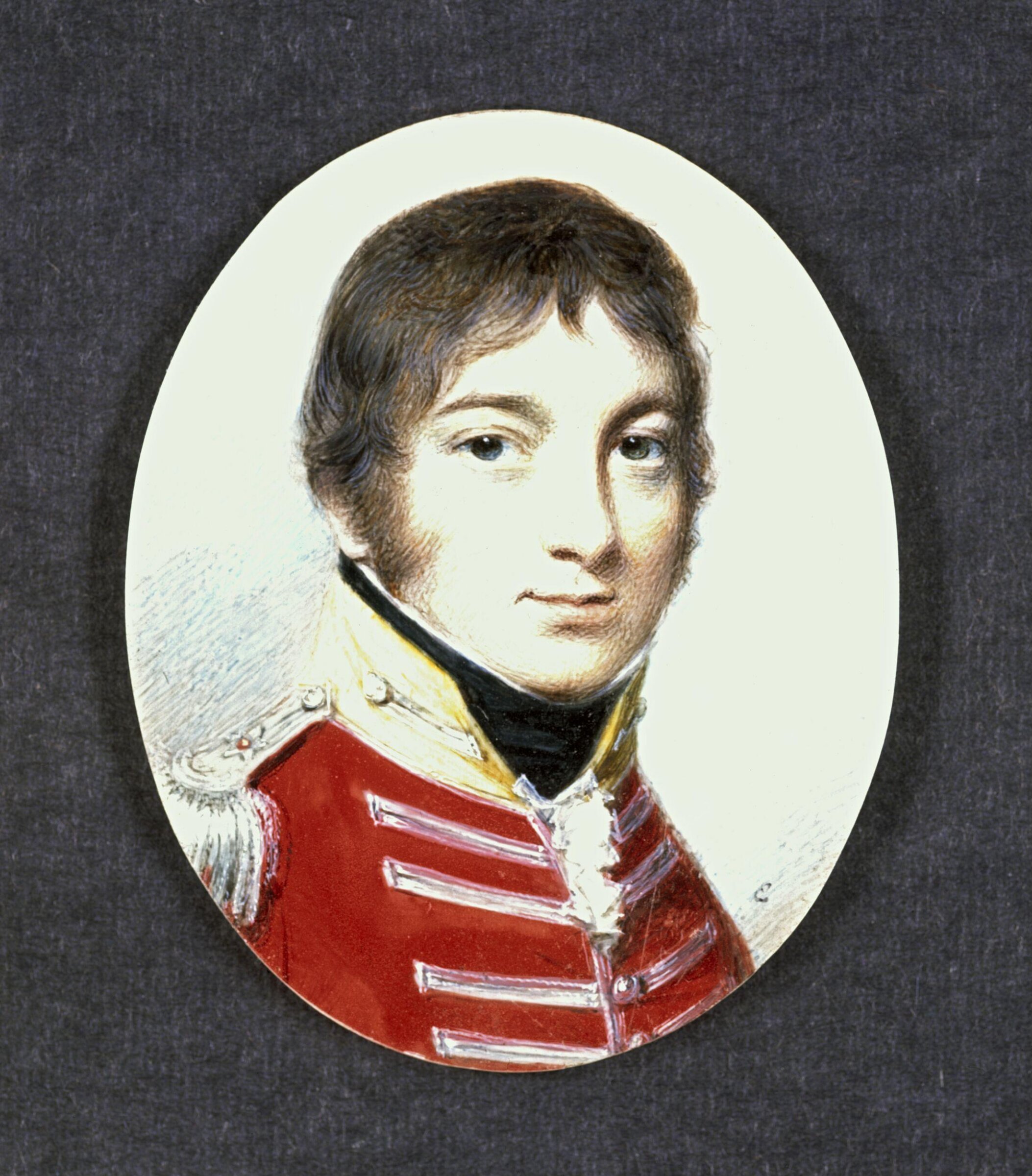 Portrait miniature of Colonel John Houlton, of the Wiltshire Militia, George Engleheart, ca. 1801