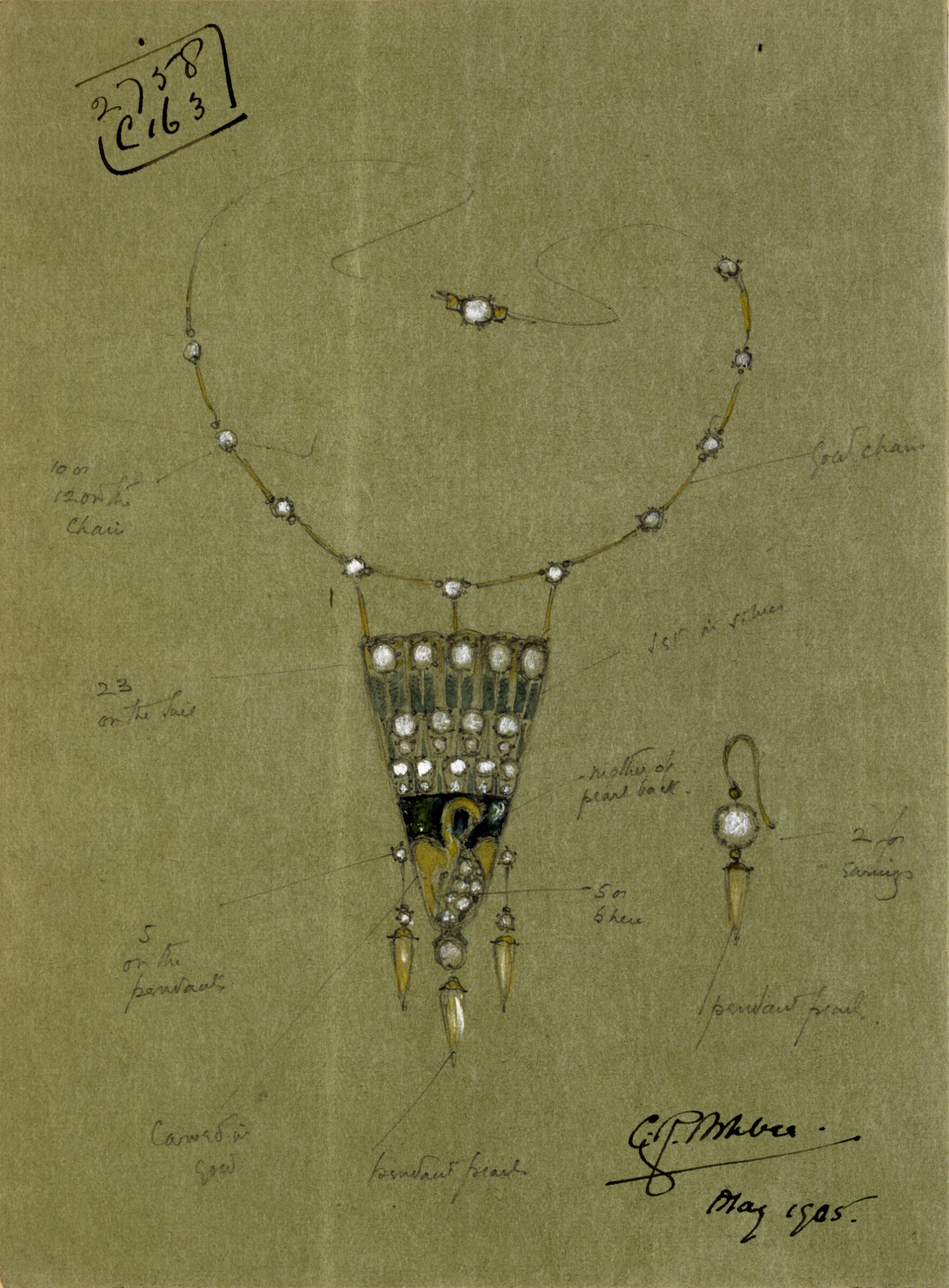 Drawing, Charles Robert Ashbee, 1905