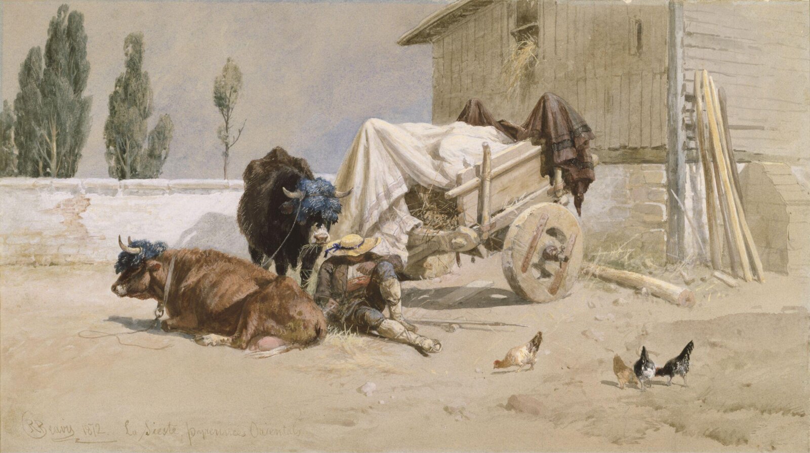La Sieste : Scene in the Eastern Pyrenees, Richard Beavis, 1872