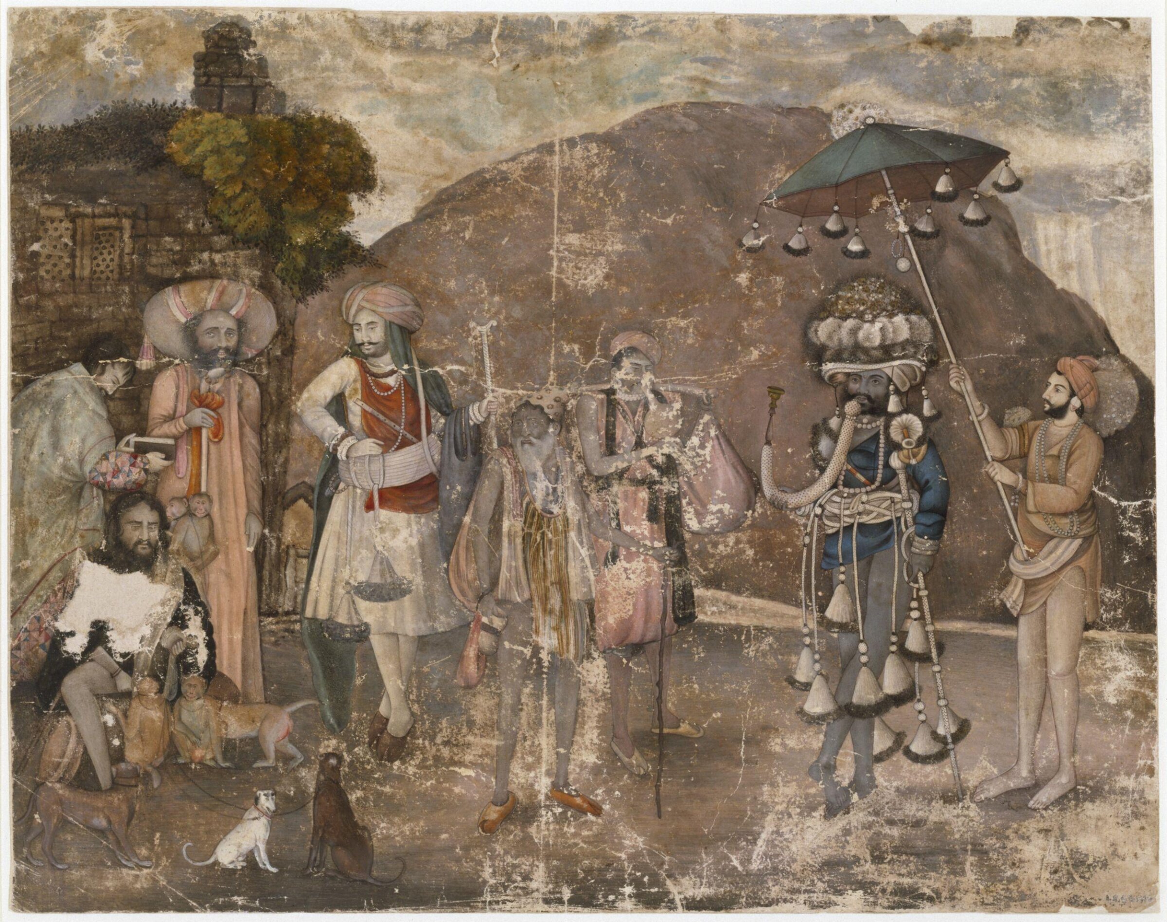 One of four drawings of inhabitants of Delhi., Faiz Ali Khan, ca.1815