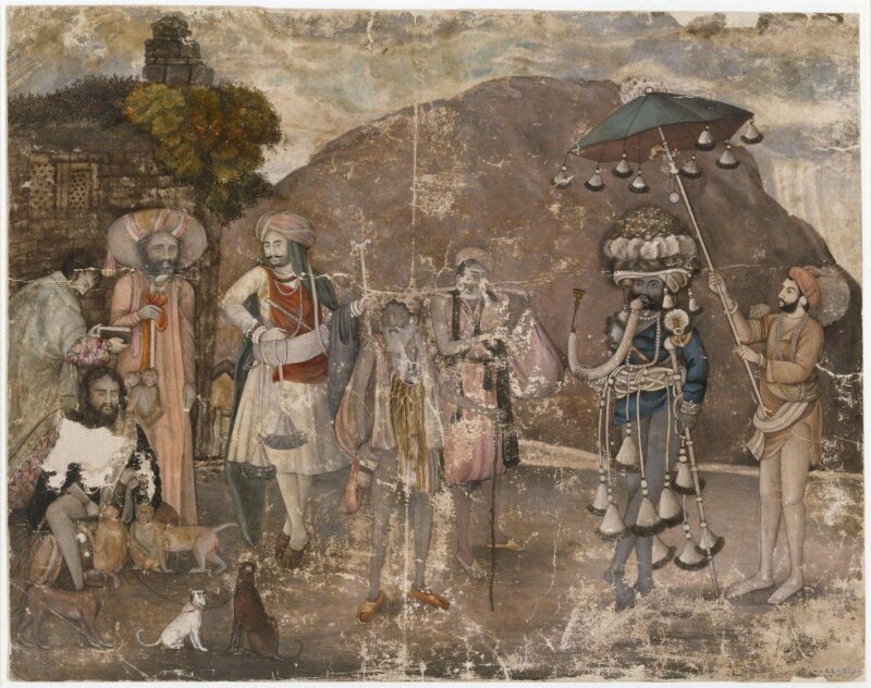 One of four drawings of inhabitants of Delhi.