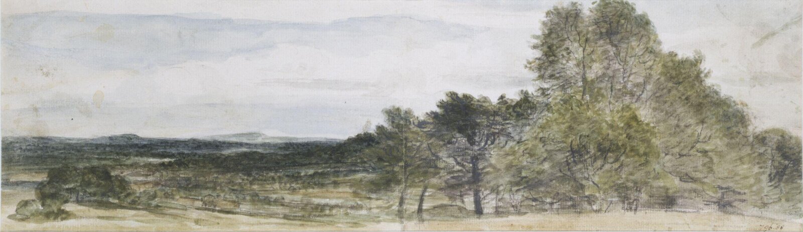 A view at Hursley, Hampshire, John Constable, 1804