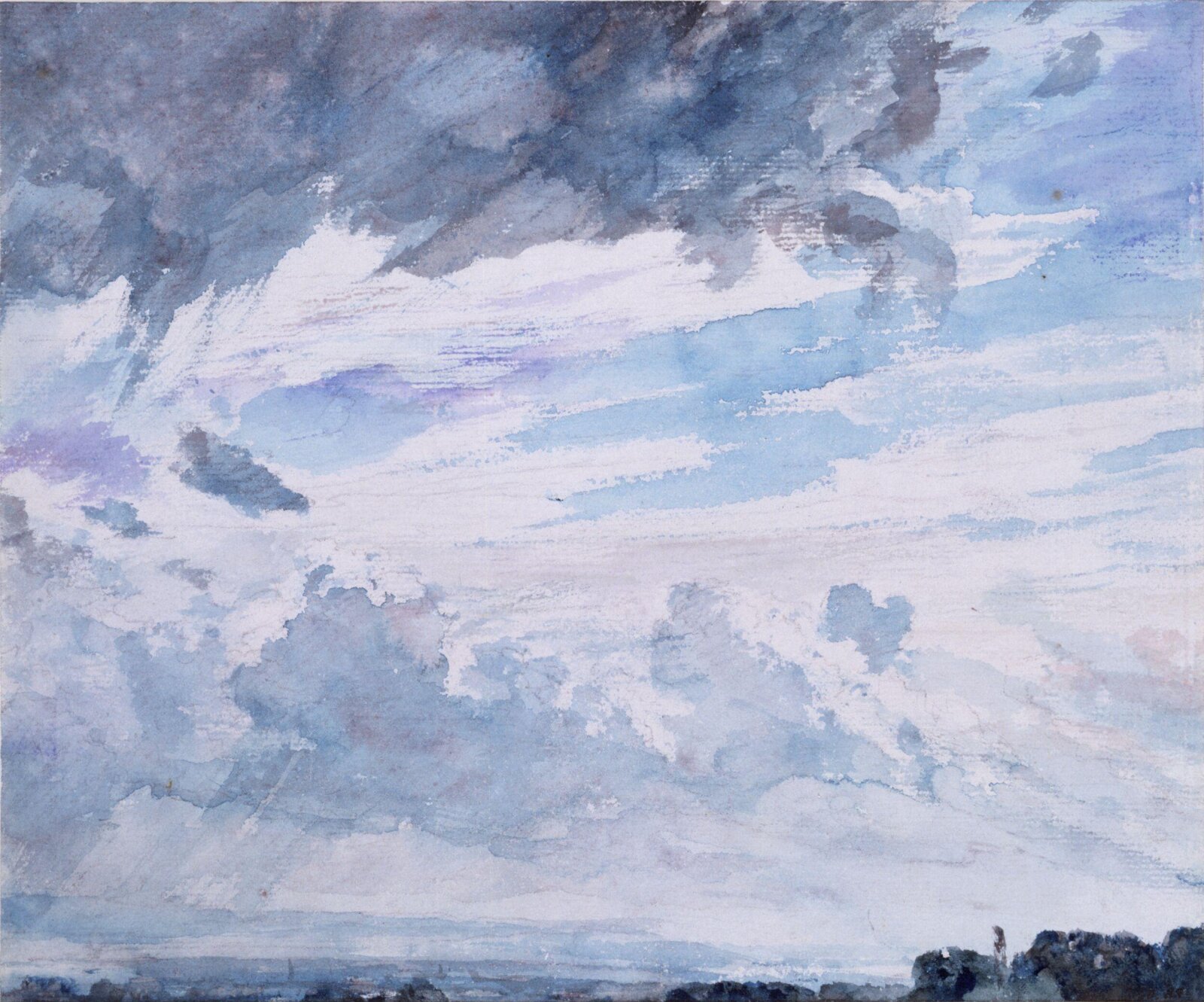 Study of clouds above a wide landscape, John Constable, 15/09/1830