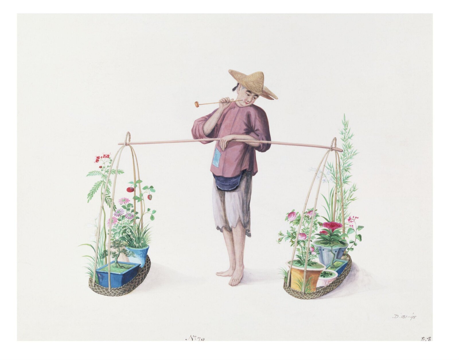 A Florist, Puqua, ca. 1790