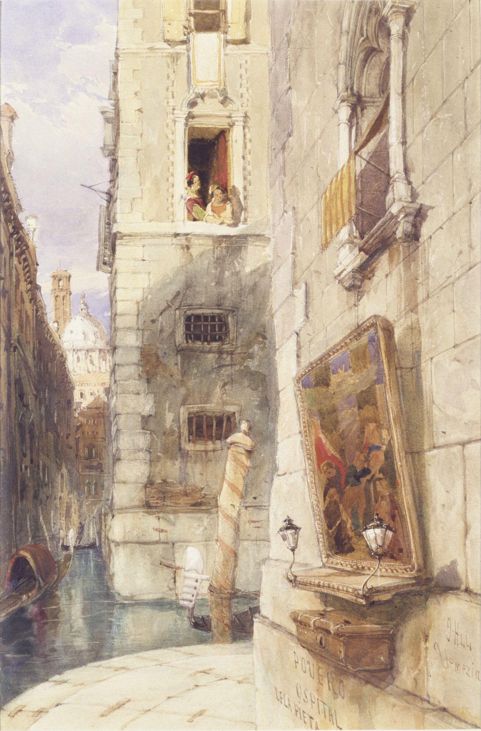 Canal scene in Venice, James Holland, ca. 1835-55