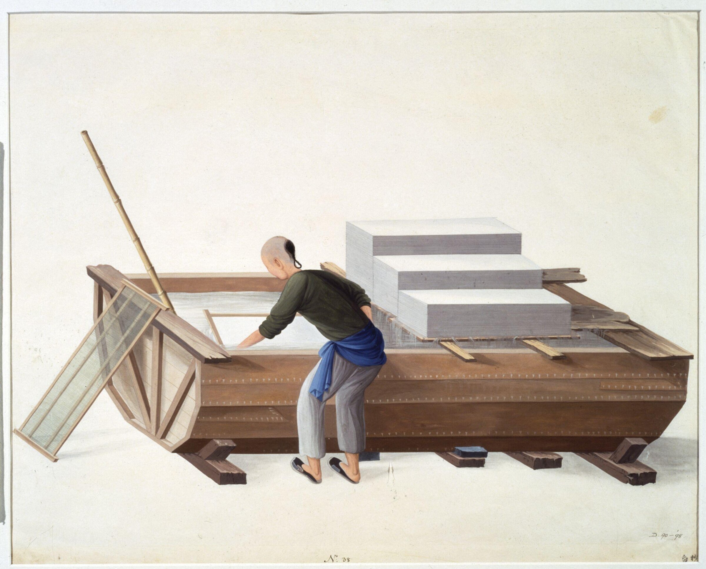 A Paper Maker, Puqua, ca. 1790