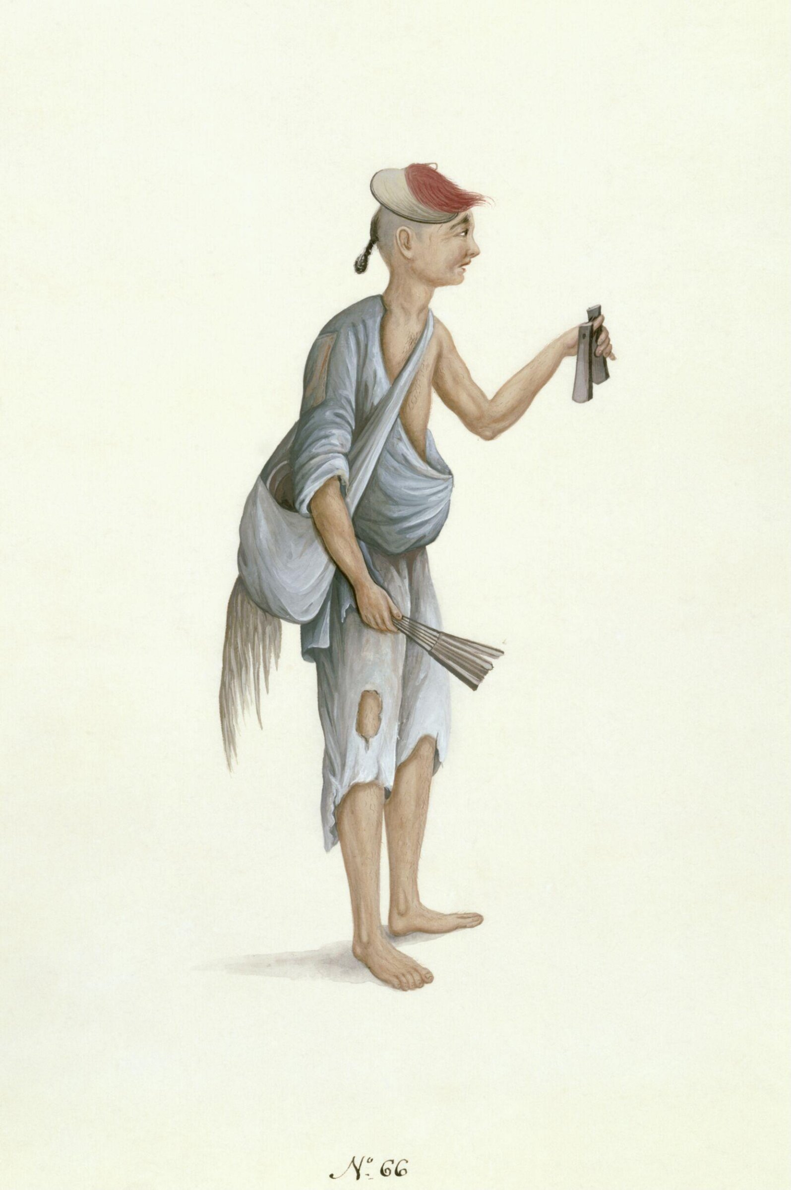 A Beggar, Puqua, ca. 1790