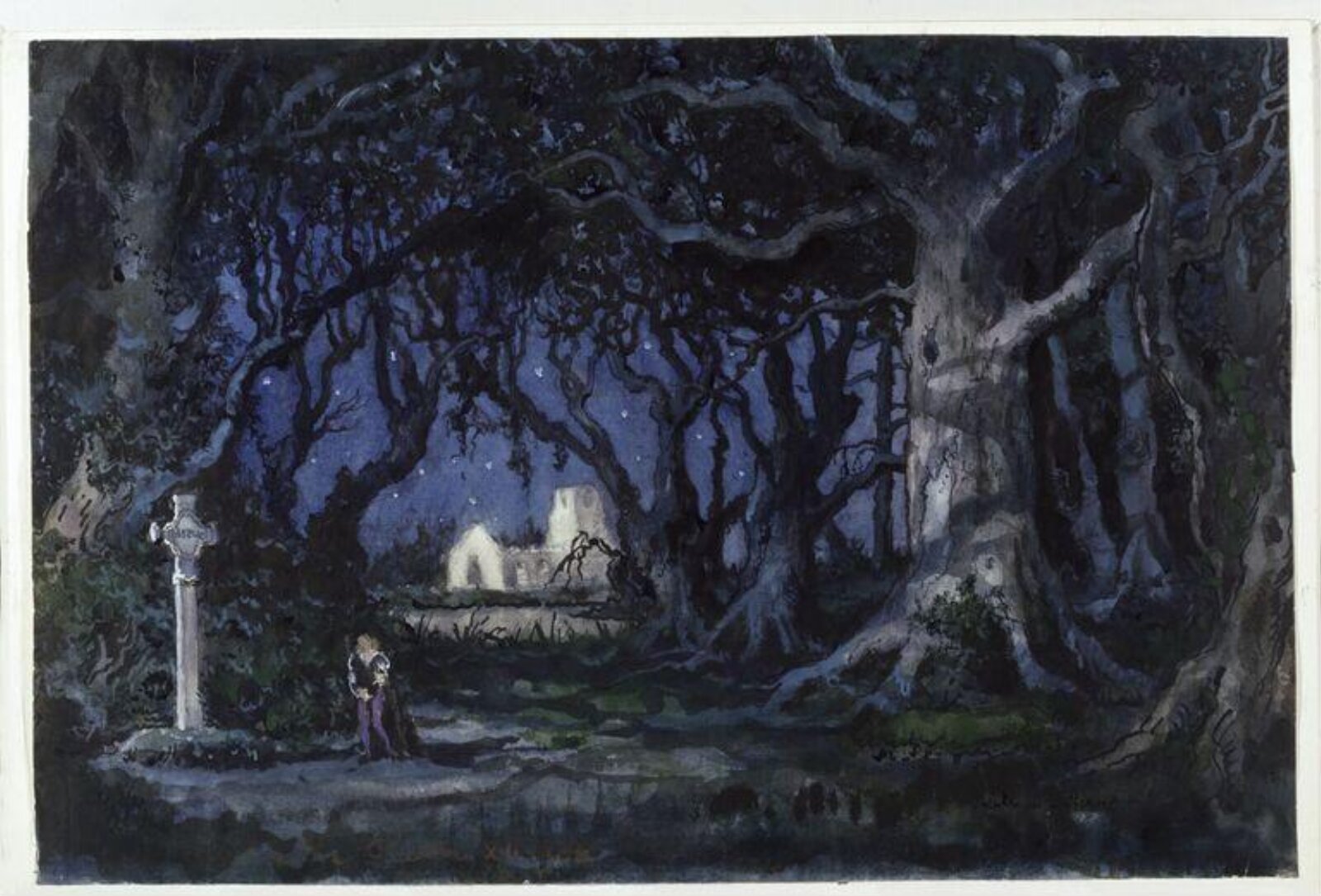 Drawing, Alexandre Benois, 1948