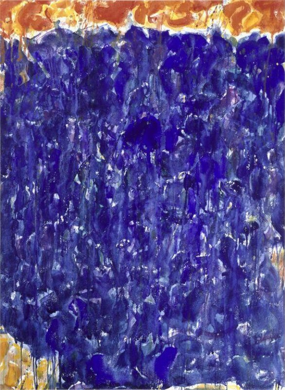 Abstract painting in water-colour