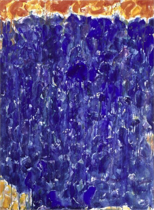 Abstract painting in water-colour