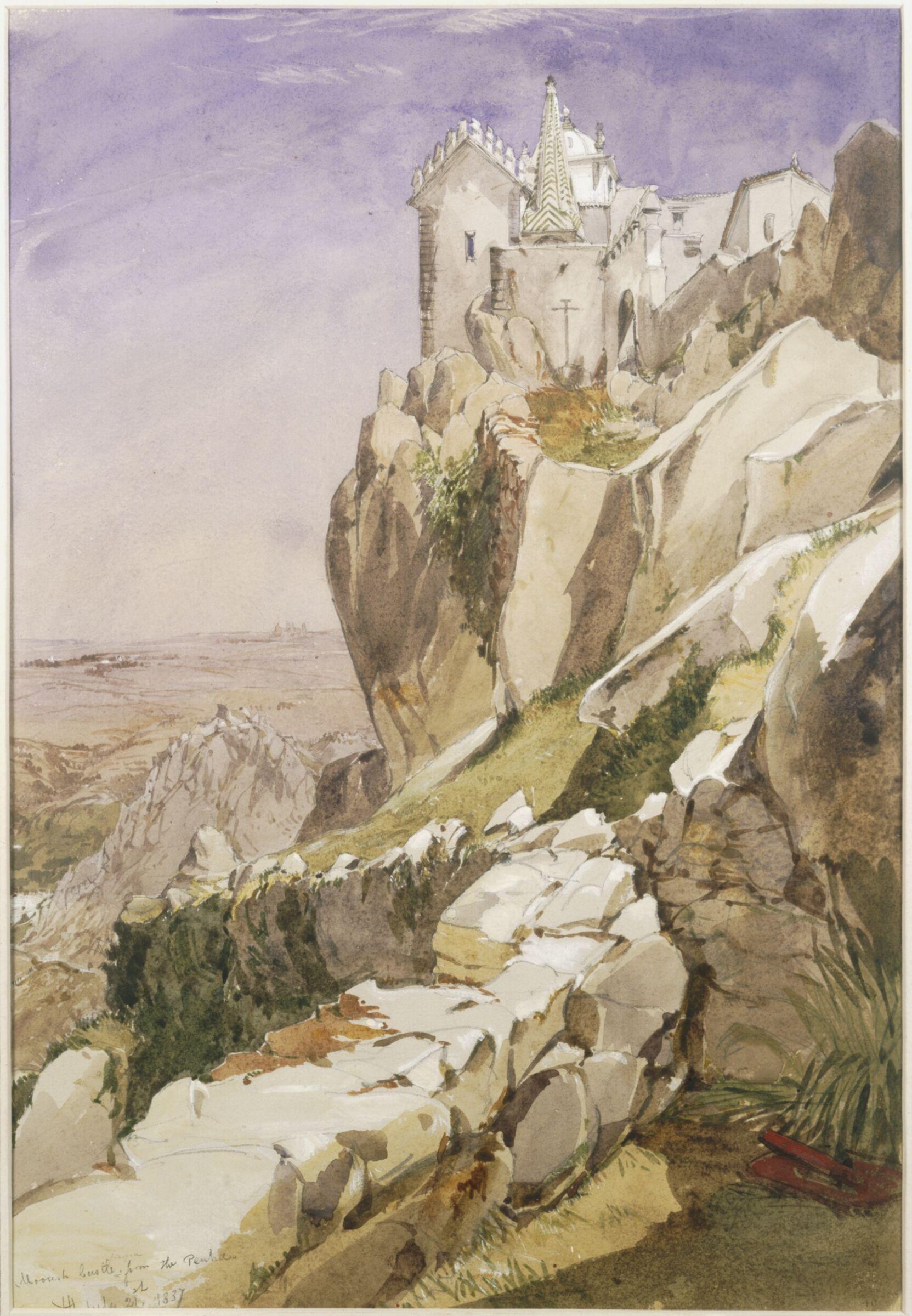 Moorish Castle from the Penha, James Holland, 1837