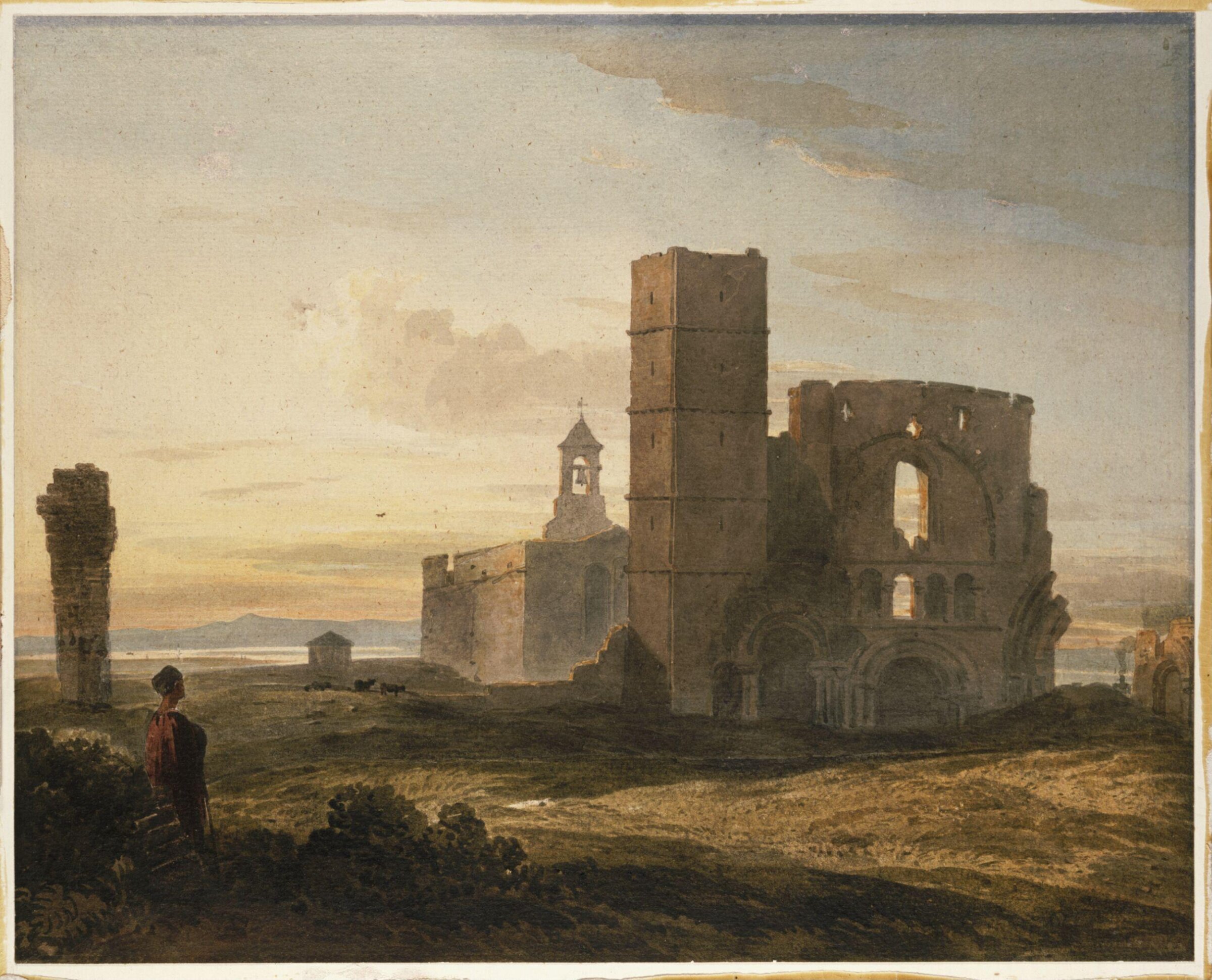 Ruins of the Priory Church, Holy Island, John Varley, ca. 1800-1842