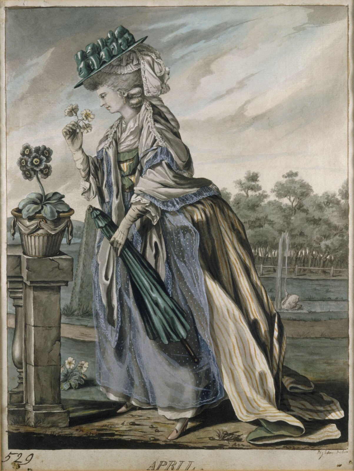 April, Robert Dighton, c.1785