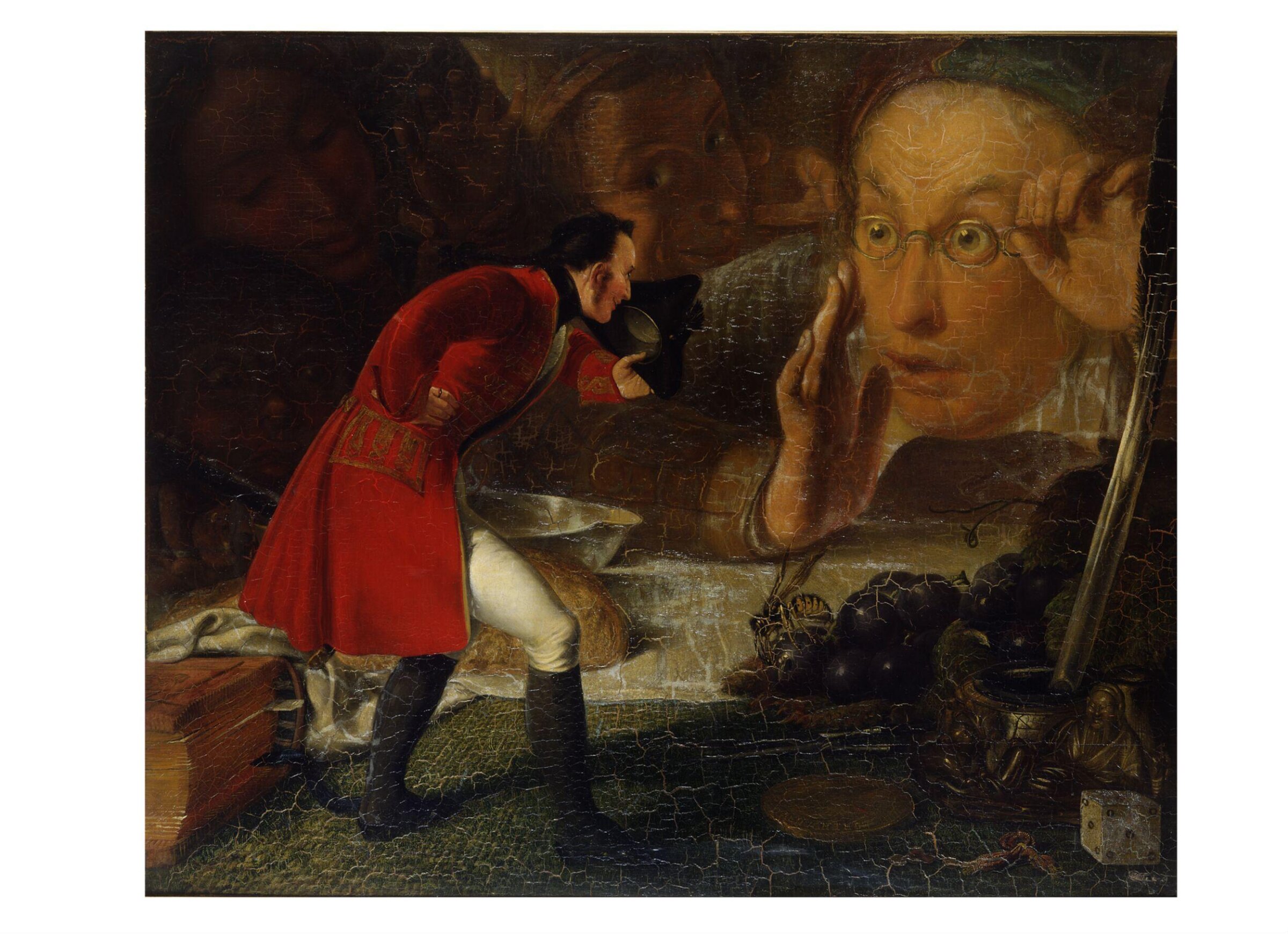 Gulliver Exhibited to the Brobdingnag Farmer, Richard Redgrave, 1836