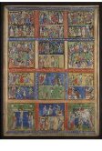 Leaf from a Psalter (Eadwine Psalter) with scenes from the New Testament thumbnail 2