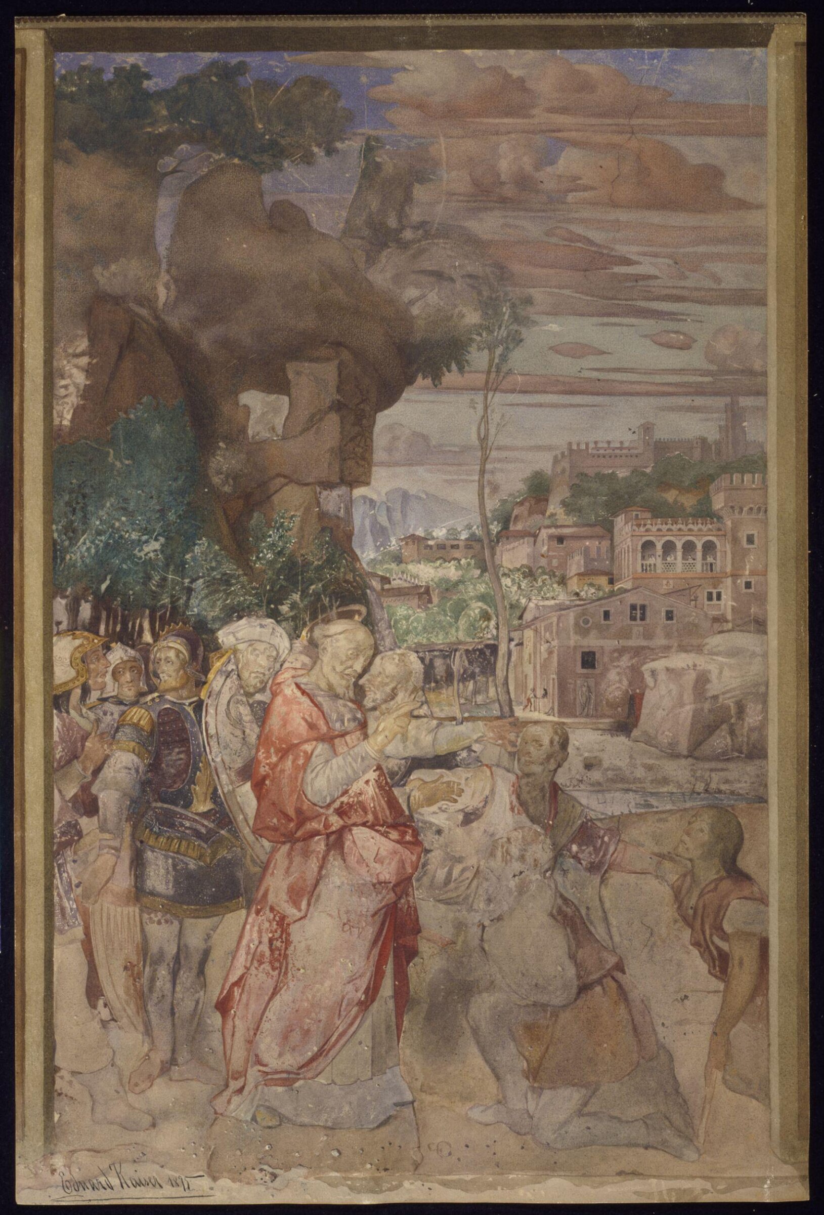 Copy after the painting St Blaise led to Execution  by Montagna in SS Nazzaro and Celso, Verona, Edward Kaiser, 1875