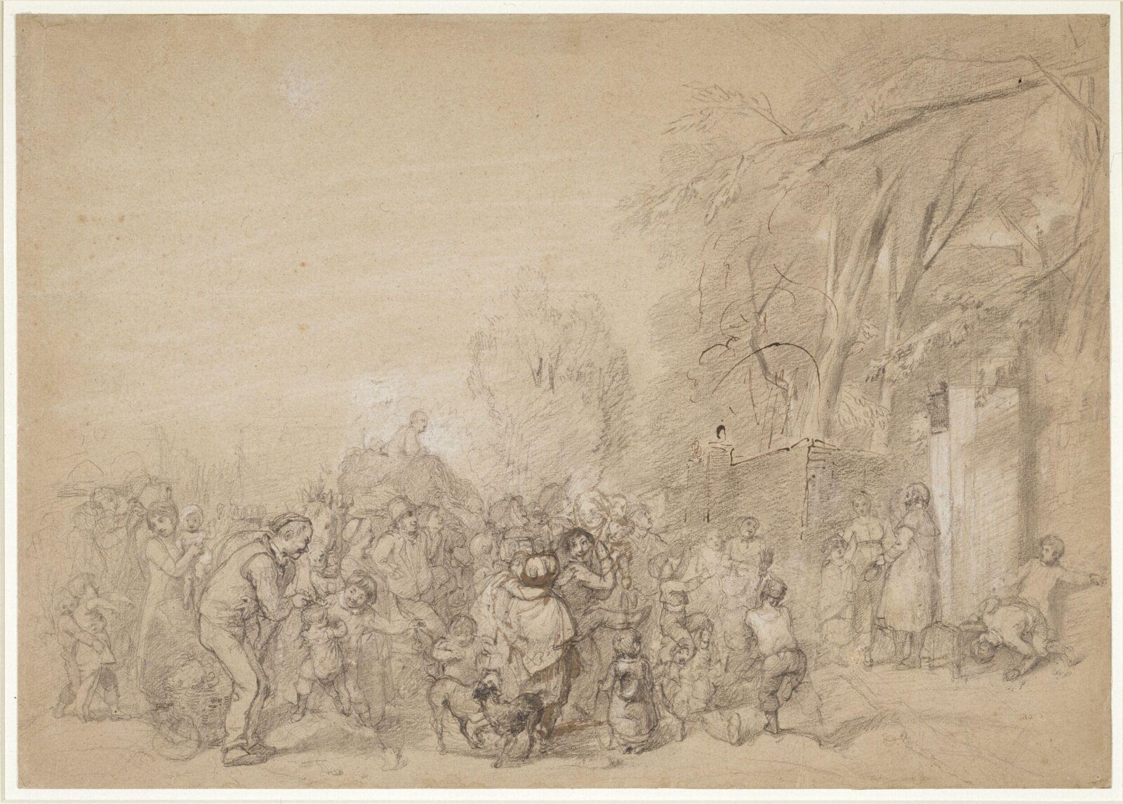 Study for "Punch", William Mulready, early 19th century