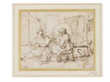 Tobit Reading the Bible to his Wife, Anna (Apocrypha, Book of Tobit) thumbnail 1