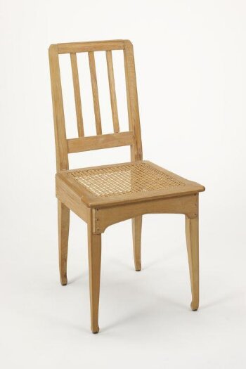 Beech chair with caned seat