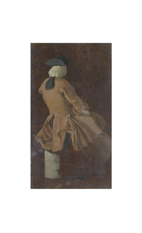 A Seated Man Seen from Behind