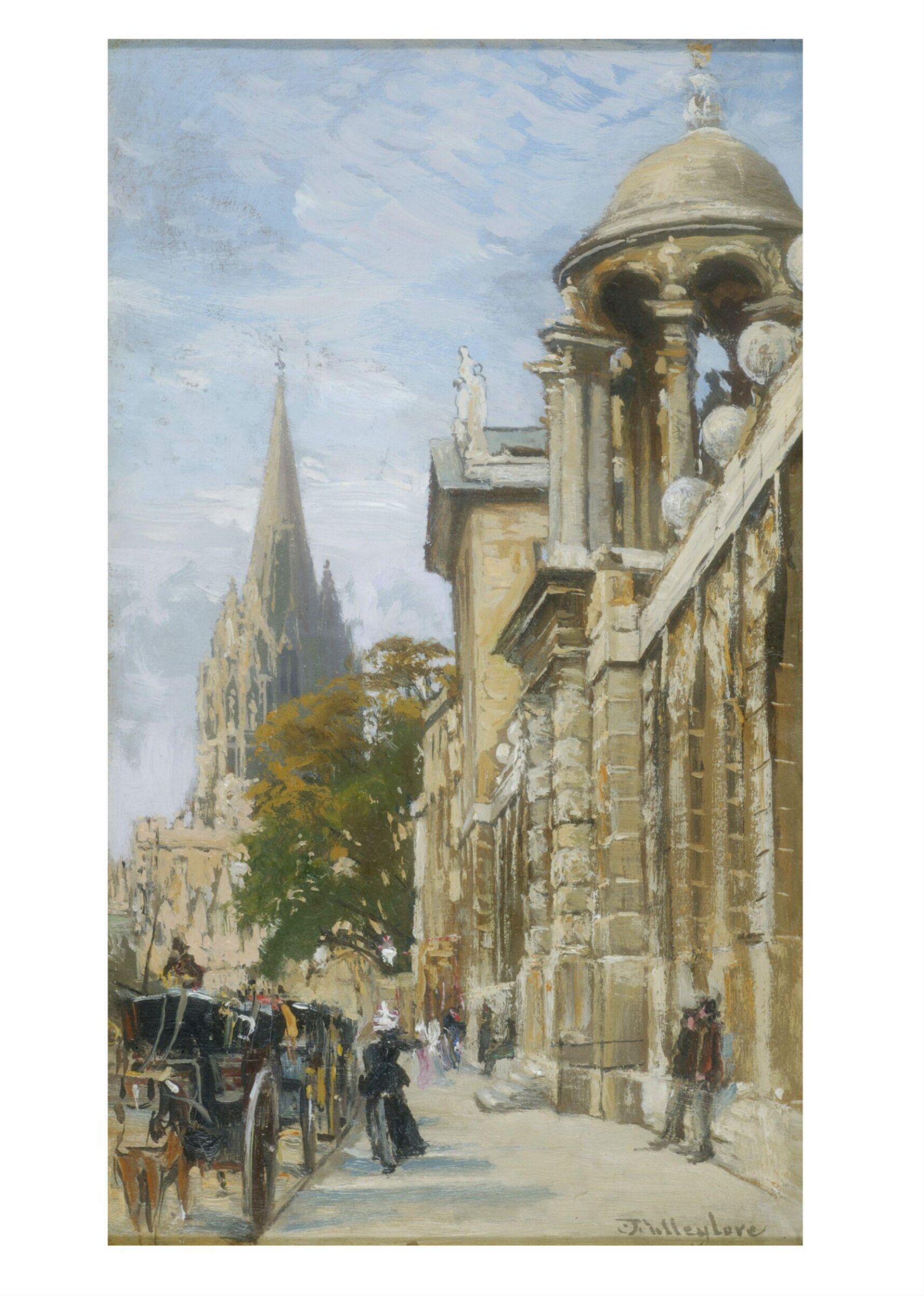 Entrance to Queen's College, Oxford, John Fulleylove, ca. 1899