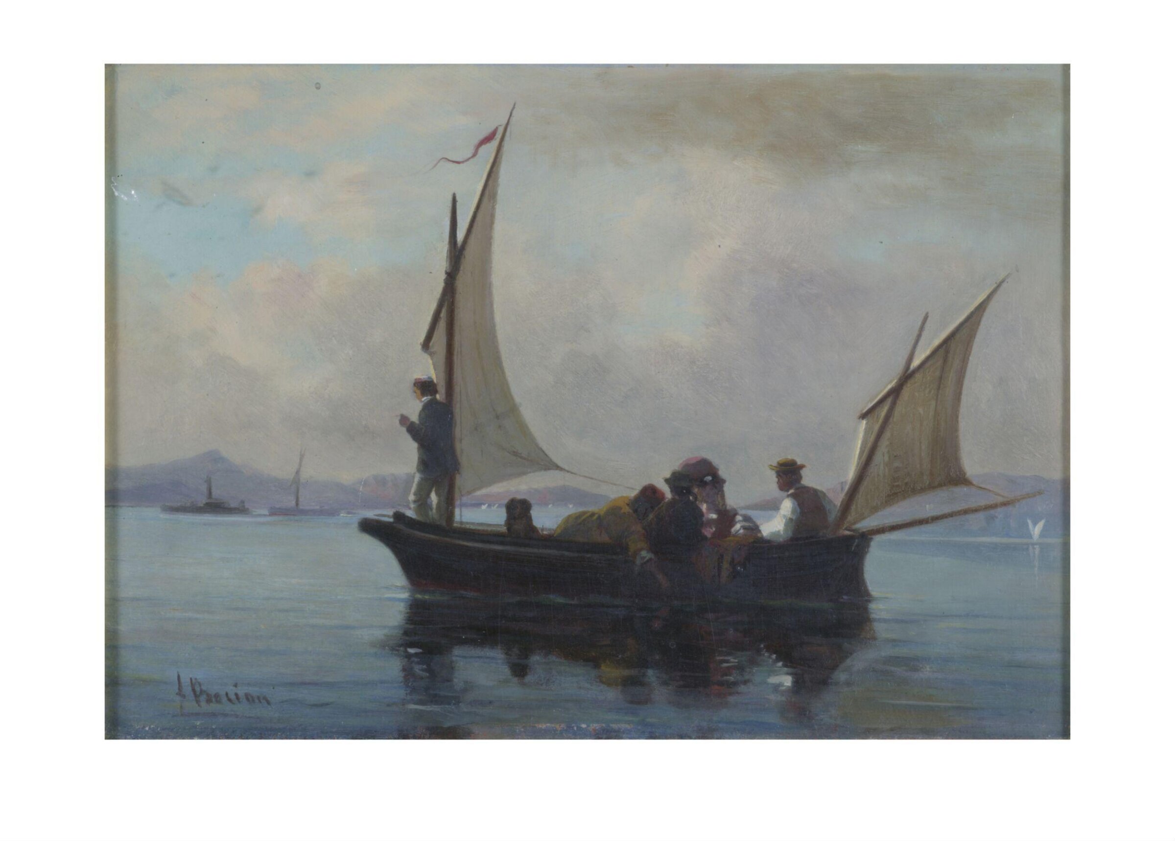 Sailing Boat, François Bocion, ca. 1855